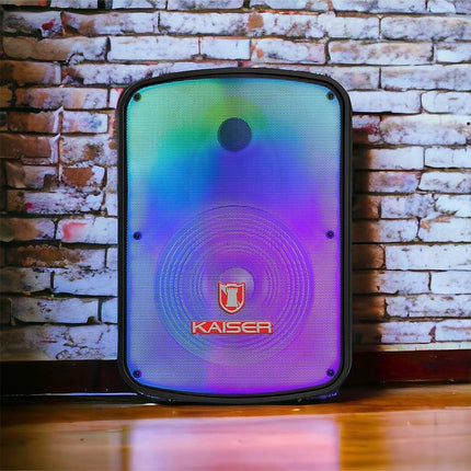 Bocina Kaiser GEM-9520 15" Flame Lighting Conexión Bluetooth
