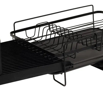 Escurridor de Platos Extensible Vasconia Esencial ES Negro para Tarja