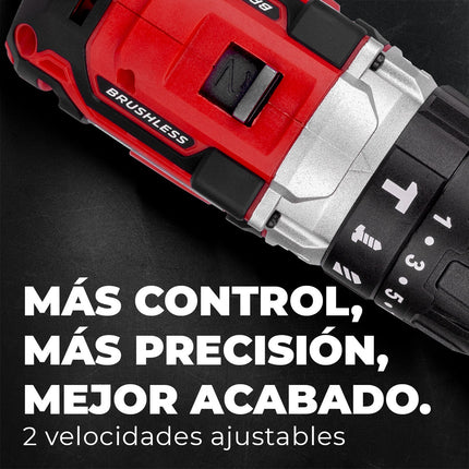 Rotomartillo Energizer EZLCD12HBL-C B4 Sin Carbones 1/2 20v 1800rpm Y Accesorios Rojo 50Hz/60Hz