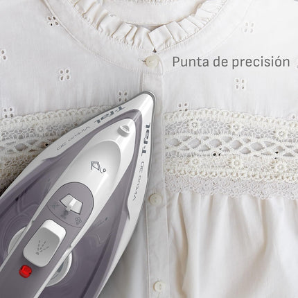 PlanchaT-Fal FV2C80U0 Cordreel Virtuo 30, Con Cable Retráctil, Sistema Auto- off 1500W Gris
