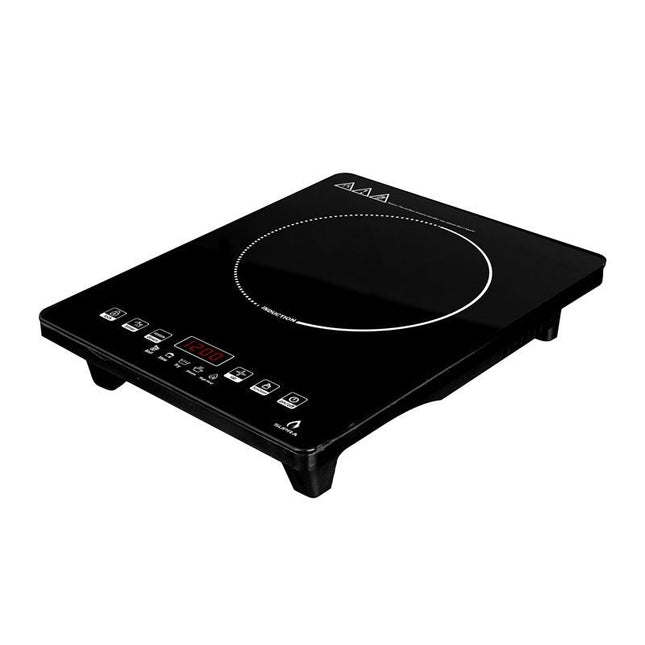 Parrilla de inducción 1Q-IN de sobreponer con cristal templado Negro
