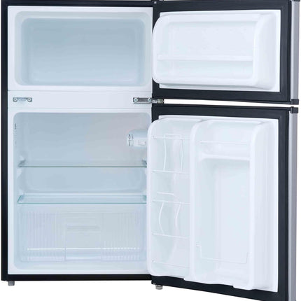 Frigobar Midea MDRT87CCDLS dos puertas Lake Silver 3.4 Pies Cúbicos