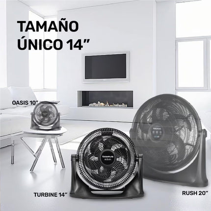 Ventilador Taurus Turbine 14'' Negro