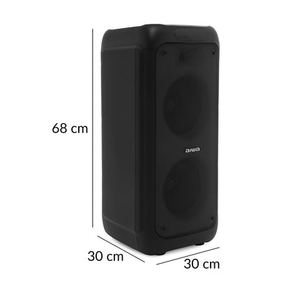 Bocina Portátil AIWA AWPOH1D Bluetooth 80W con Panel LED