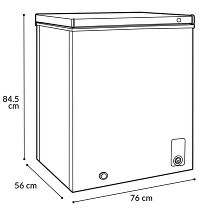 Congelador Mirage MCP10HB Horizontal 100 litros (3.5 ft3) Blanco