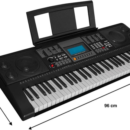 Teclado Musical Kaiser MTC-5520 de 61 Teclas 180 Ritmos, 160 Tonos, 61 Percusiones