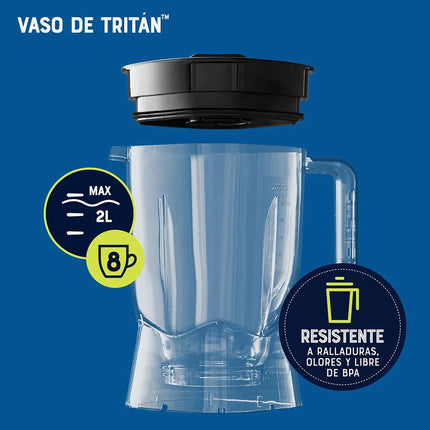 Licuadora Oster BLSTTDTNBGF ActiveSense™ con procesador de alimentos y Blend-N-Go