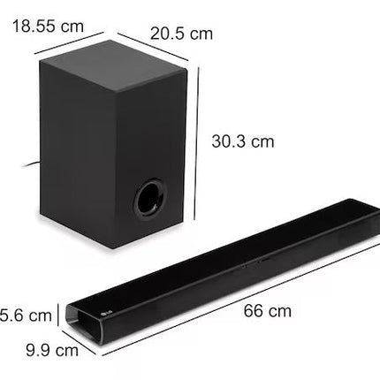 Barra de Sonido LG SQC1 2.1 Canales 160W