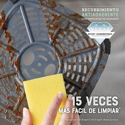 Freidora Oster CKSTAF401MDF de Aire Manual Recubrimiento DiamondForce 4L de Capacidad