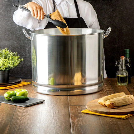 Vaporera Vasconia VAPORE 45VAS con Tapa de Aluminio y Asas Remachadas 47 L