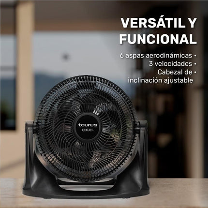 Ventilador Taurus Turbine 14'' Negro