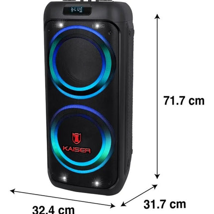 Bocina Kaiser KSB-4208 Bluetooth One Body 2x8pulg Usb Sd