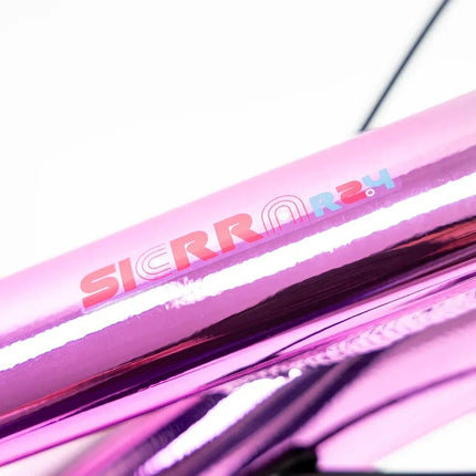 Bicicleta Alubike 24 Sierra 8 Velocidades De Aluminio Gris Rosa Unitalla
