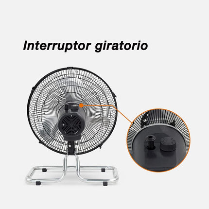 Ventilador De 12" De Escritorio Y Pared MYTEK 3372