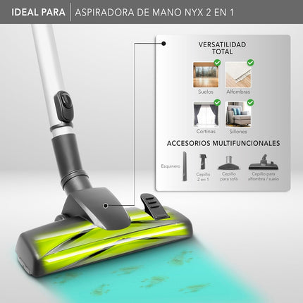 Aspiradora de Mano NYX RCA RC-A1 – 2 en 1 para Hogar y Auto con Succión Potente
