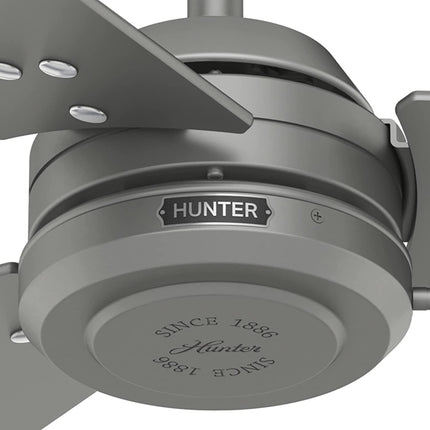 Ventilador Hunter 59262 de Techo c/Cadena 52'' 3 Aspas Reversibles Gris Mate