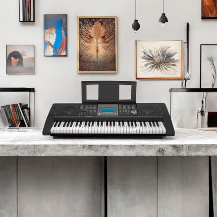 Teclado Musical Kaiser MTC-5520 de 61 Teclas 180 Ritmos, 160 Tonos, 61 Percusiones