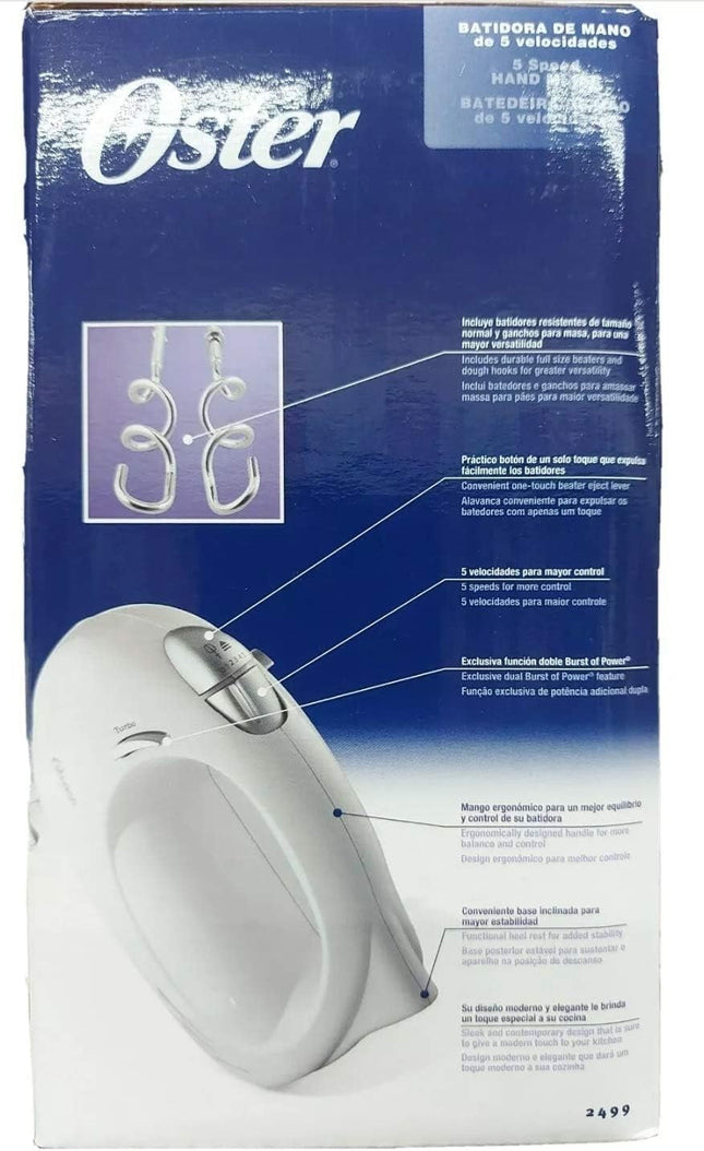 Batidora Oster Manual 2499-13 5 Vel