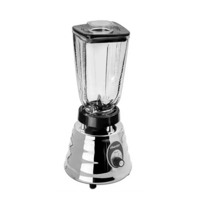 Licuadora Oster 000465-013-000  2Vel. 1.25L Cromada 500W Vaso Vidrio