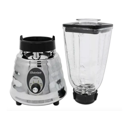 Licuadora Oster 000465-013-000  2Vel. 1.25L Cromada 500W Vaso Vidrio