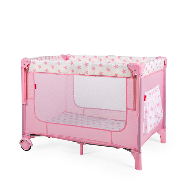 Corral Cuna D Bebe Colecho Love Care Gris Rosa