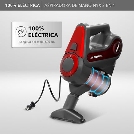 Aspiradora de Mano NYX RCA RC-A1 – 2 en 1 para Hogar y Auto con Succión Potente