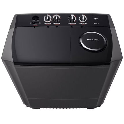 Lavadora LG WP18MAR Carga Superior Doble Tina con Sistema Sin Aspas Roller- Jet 18Kg Gris