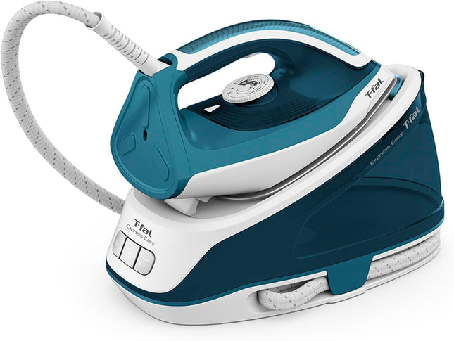 Plancha Express T-Fal SV6115X0 Easy Blanco/Azul tanque de 1.4 L