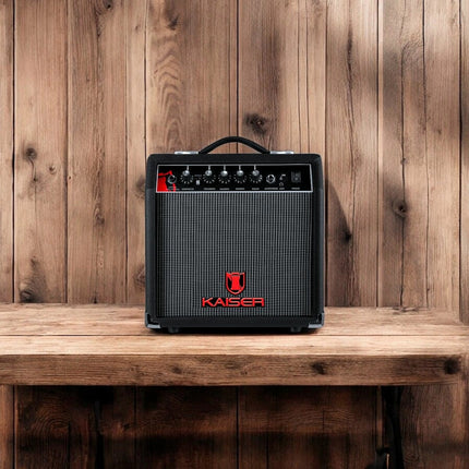 Pack Guitar Star Amplificador Mitzu KAG-2001 para guitarra 6.5 con BOOTS 25W RMS + Guitarra Electrica KGE-3902 STRATOCASTER 39 de Madera