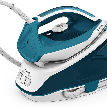 Plancha Express T-Fal SV6115X0 Easy Blanco/Azul tanque de 1.4 L