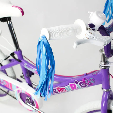 Bicicleta Infantil Sweet Girl  20  Blanco con Purpura  Cuadro Chico