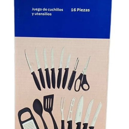Juego de Cuchillos Tramontina 23498/071 y utensilios 16 piezas