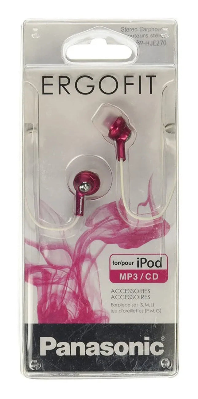 Audífonos Panasonic RP-HJE270PPP Rosa Ergonómico