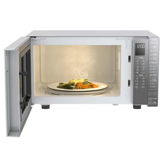 HORNO DE MICROONDAS WHIRLPOOL WM1811D 1.1 PIES SILVER ACABADO ESPEJO