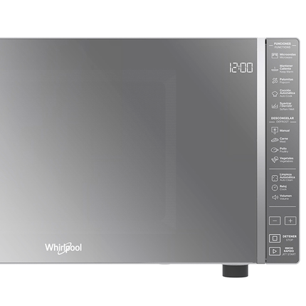 HORNO DE MICROONDAS WHIRLPOOL WM1811D 1.1 PIES SILVER ACABADO ESPEJO