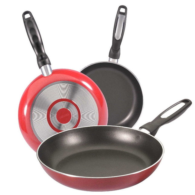 Juego de 3 Sartenes Vasconia 4015560 Frypan rojos
