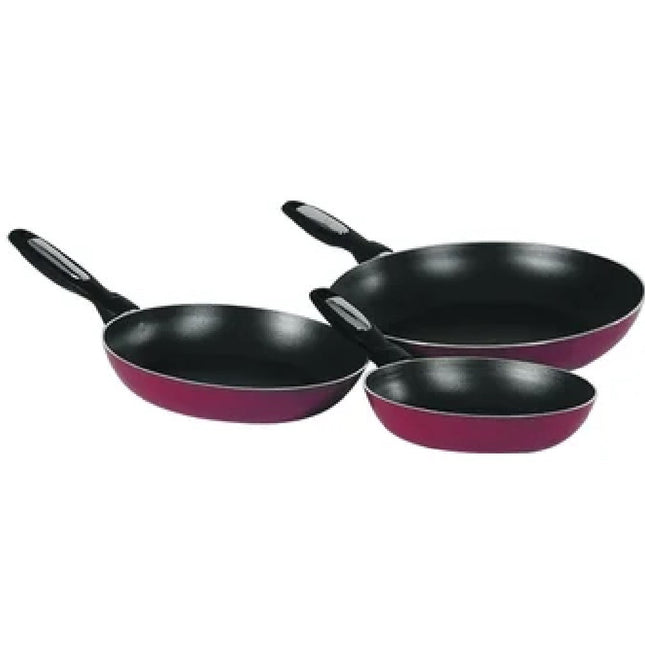 Juego de 3 Sartenes Vasconia 4015560 Frypan rojos