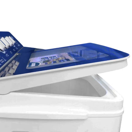 Lavadora Dace LS28131PCBA Doble tina 28KG Tapa de cristal Azul