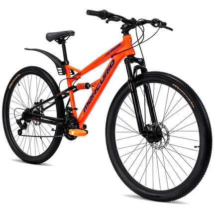 Bicicleta Mercurio Kaizer Dh 21 Velocidades Rodada 29 Color Naranja Tamaño Del Cuadro M
