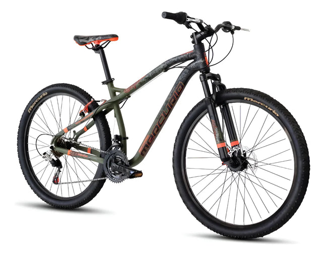 Bicicleta De Montaña Mercurio Ranger Rodada 26,21 Velocidade Color Verde militar/Negro