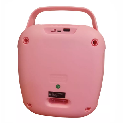 Bafle Wiyu Amplificado 8" Portatil Conexión Bluetooth Color Rosa BY80007PK
