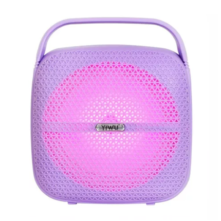 Bafle Wiyu Amplificado 8" Portatil Color Morado BY80007PR