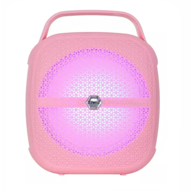 Bafle Wiyu Amplificado 8" Portatil Conexión Bluetooth Color Rosa BY80007PK