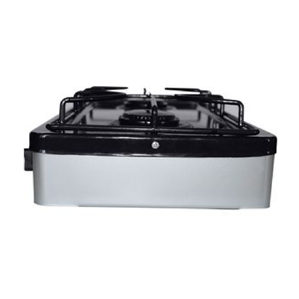 Parrilla Koblenz PSK-200S gas de 2 quemadores, color plateada