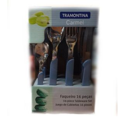 Juego de Cubiertos Carmel 23499042 Azul Solo 16 piezas