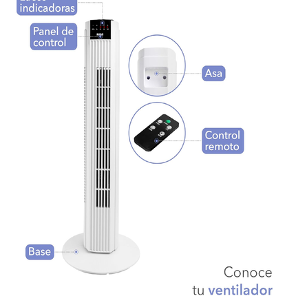 RCA Ventilador de Torre con Control Remoto RC-VT2