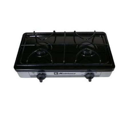 Parrilla Koblenz PSK-200S gas de 2 quemadores, color plateada