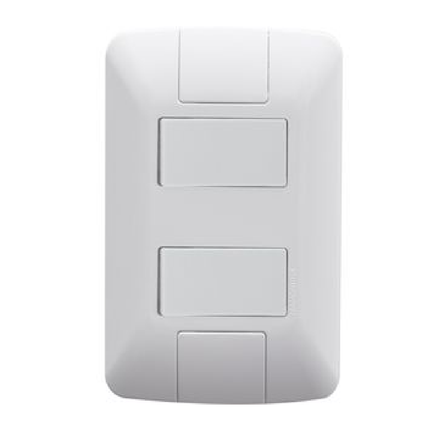 2X INTERRUPTOR UNIPOLAR TRAMONTINA 10A 250V 57241039 BLANCO