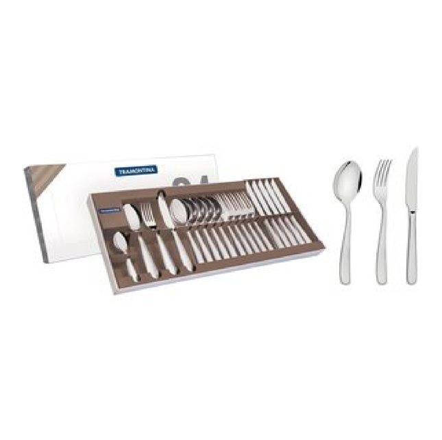 Jgo de cubiertos Tramontina Maresias 66902834 24pzas acero inoxidable