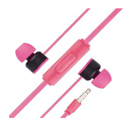 Audífonos Manos Libres Mitzu MH-2023PK rosas con estuche negro